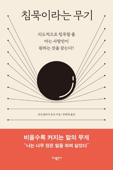 침묵이라는 무기 : 의도적으로 침묵할 줄 아는 사람만이 원하는 것을 갖는다!